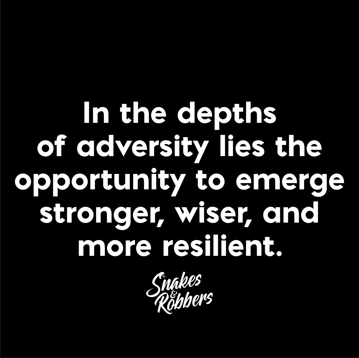 In the depths of adversity Unisex Retail Fit T-Shirt