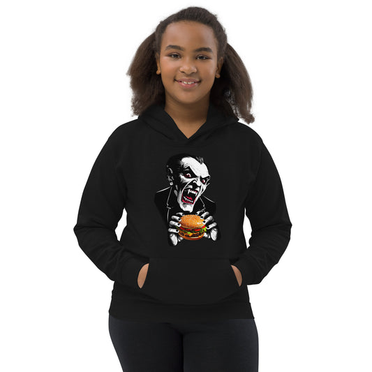 Count Cheese Burger Kids Hoodie