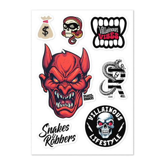 Devil Sticker sheet