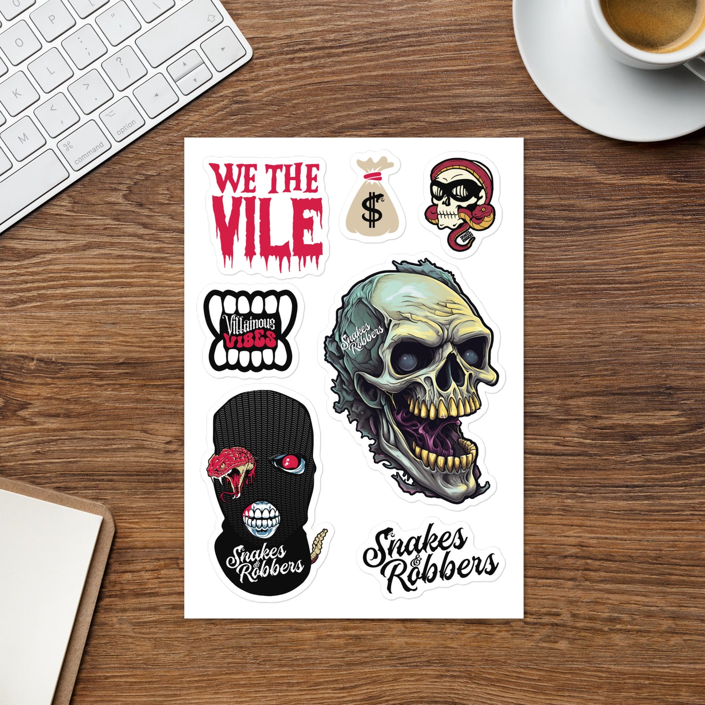 Skeleton Sticker sheet