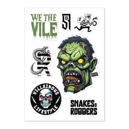 Zombie Sticker sheet
