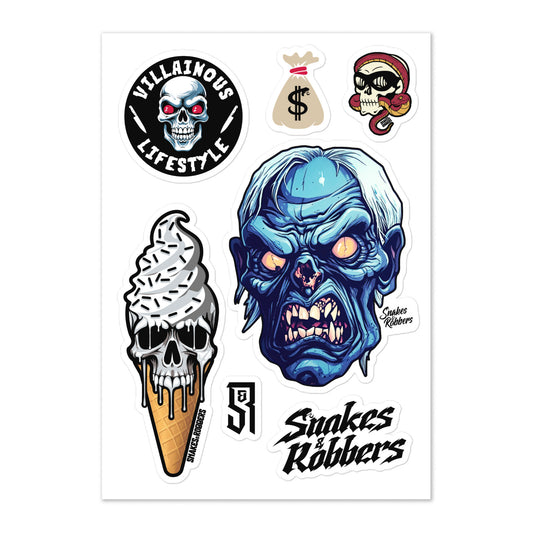 Zombie Sticker sheet