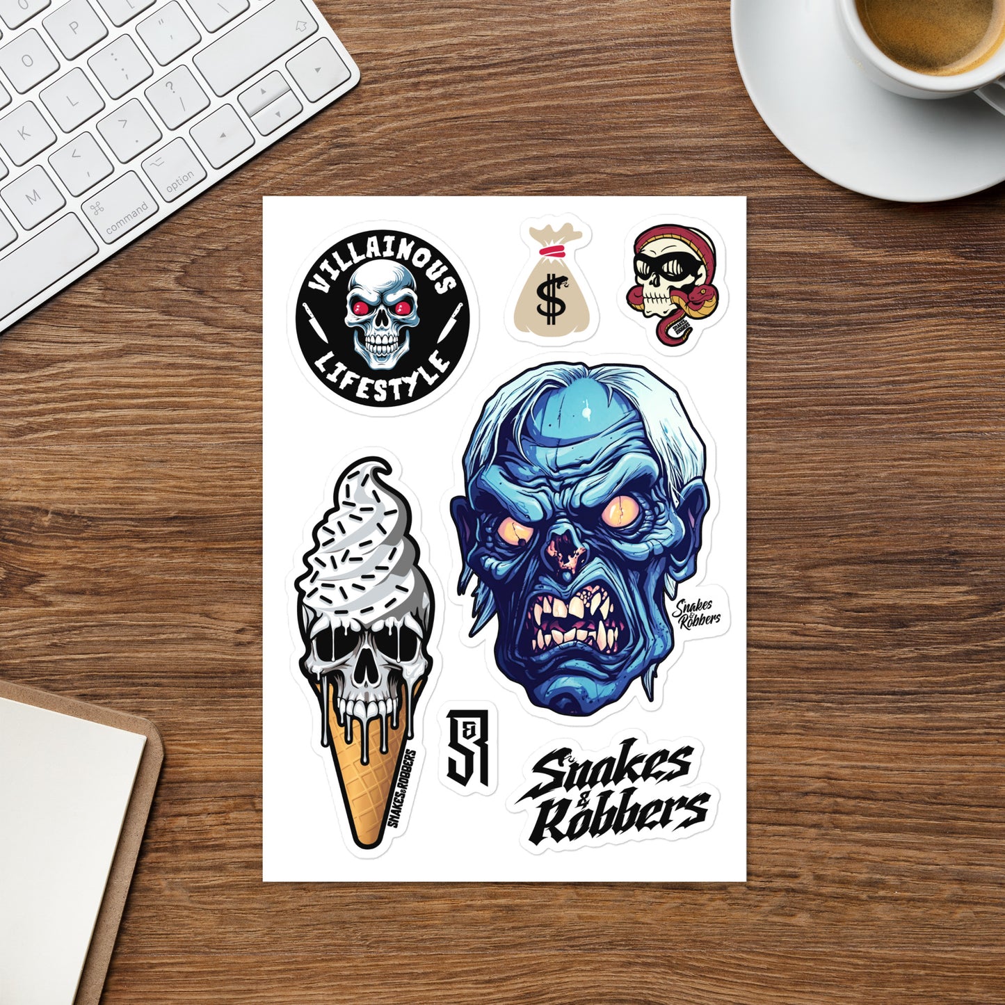 Zombie Sticker sheet