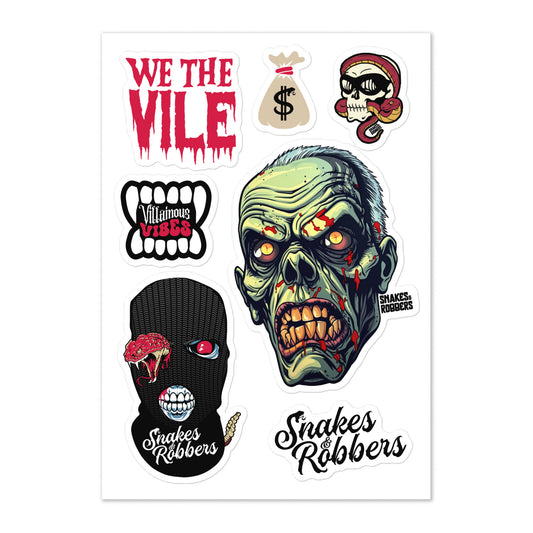 Zombie Sticker sheet