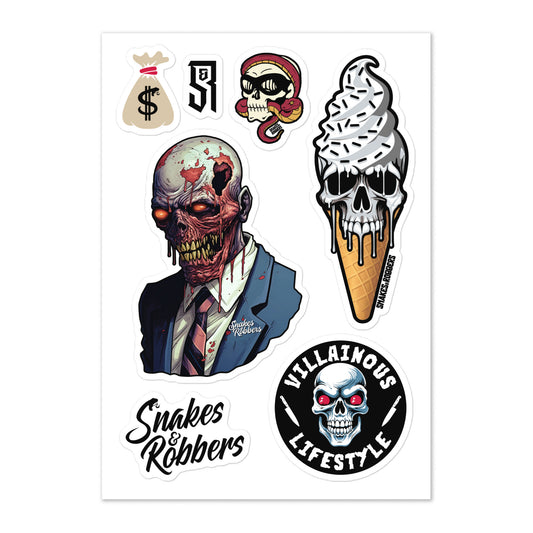 Zombie Sticker sheet