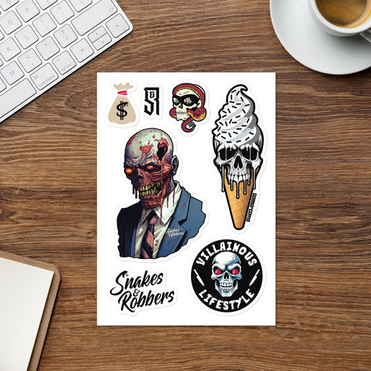 Zombie Sticker sheet