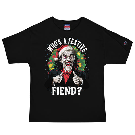 Who's a Festive Fiend? Men's Champion Relaxed Fit T-shirt
