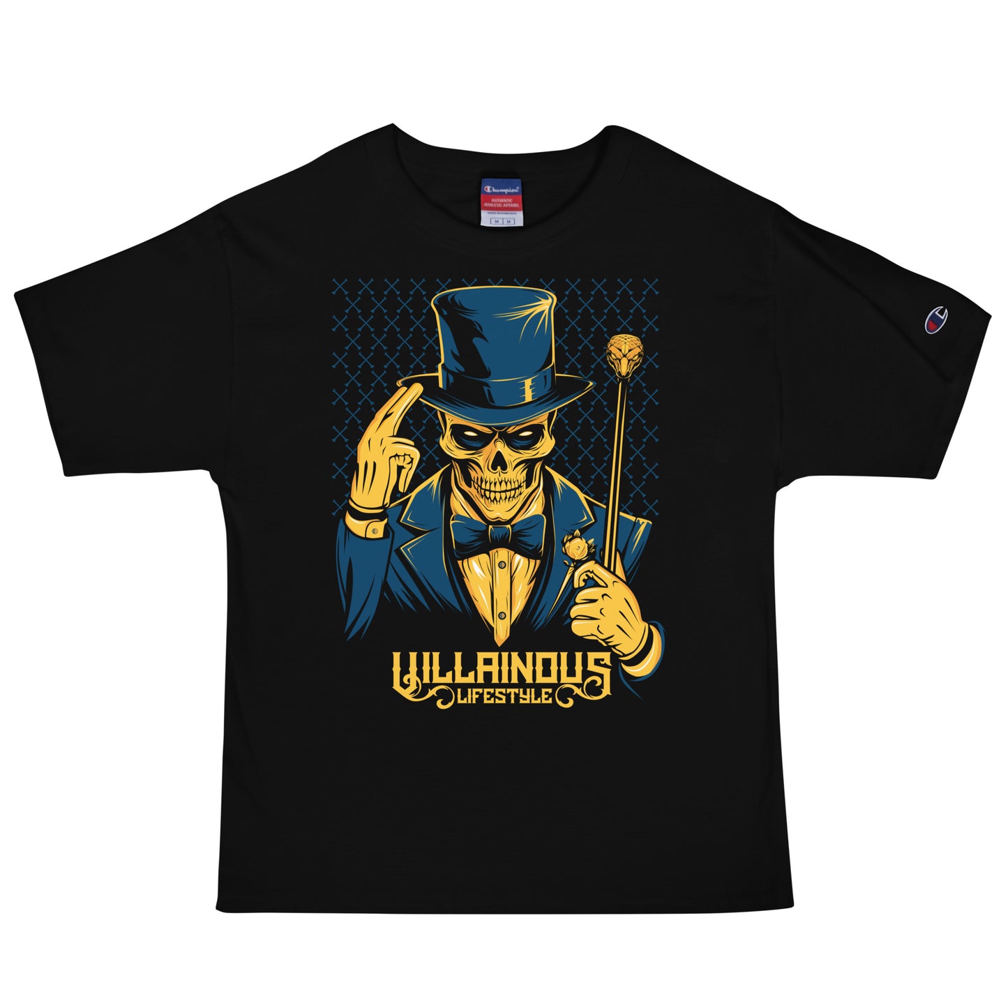 Villainous Lifestyle Skeleton Men's Champion Relaxed Fit T-shirt