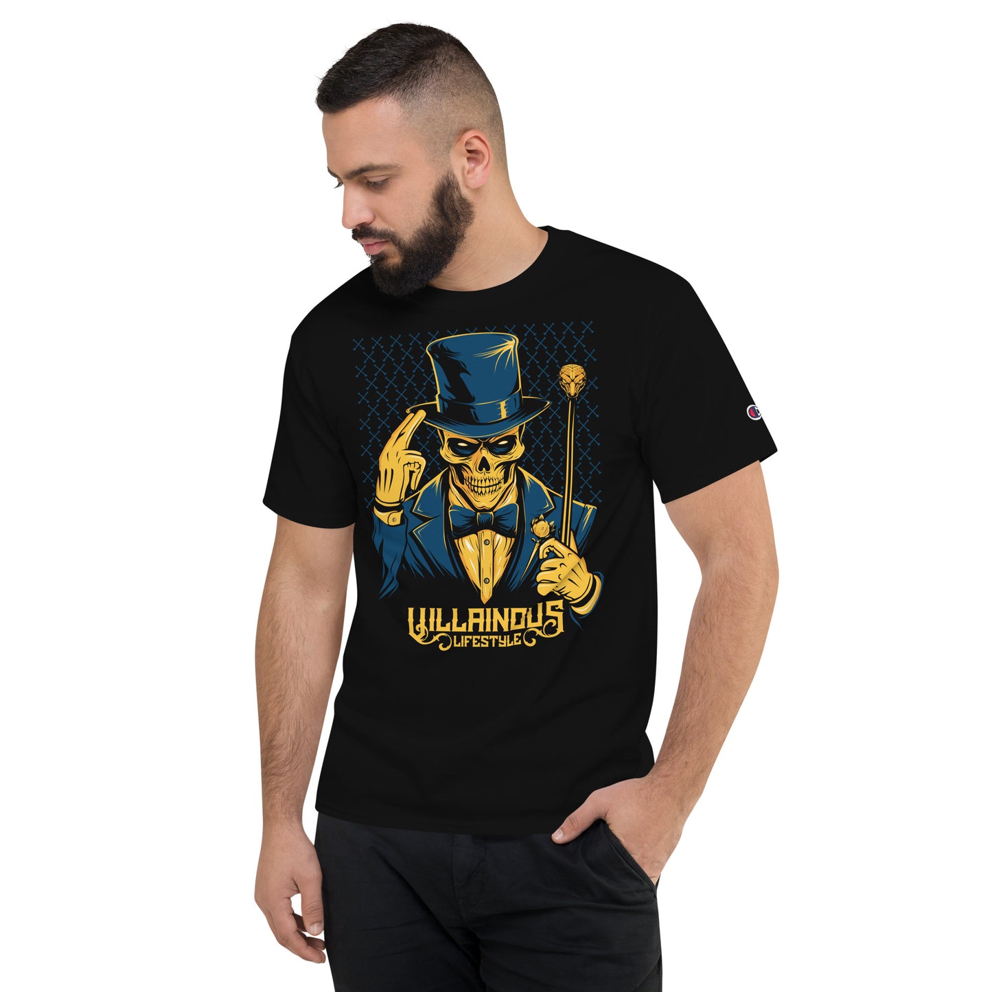 Villainous Lifestyle Skeleton Men's Champion Relaxed Fit T-shirt
