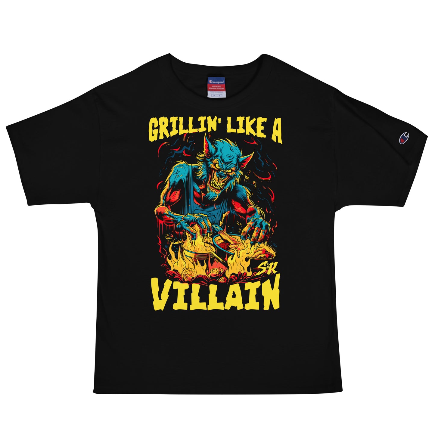 Grillin' like a Villain Werewolf Men's Champion Relaxed Fit T-shirt