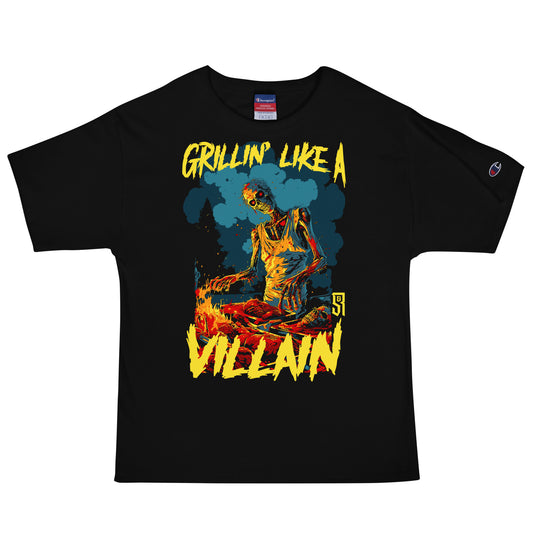 Grillin' like a Villain Zombie Men's Champion Relaxed Fit T-shirt