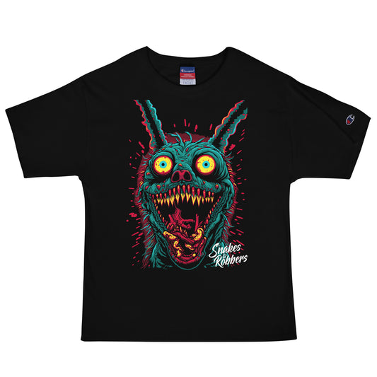 Psychedelic Monster Rabbit Men's Champion Relaxed Fit T-shirt