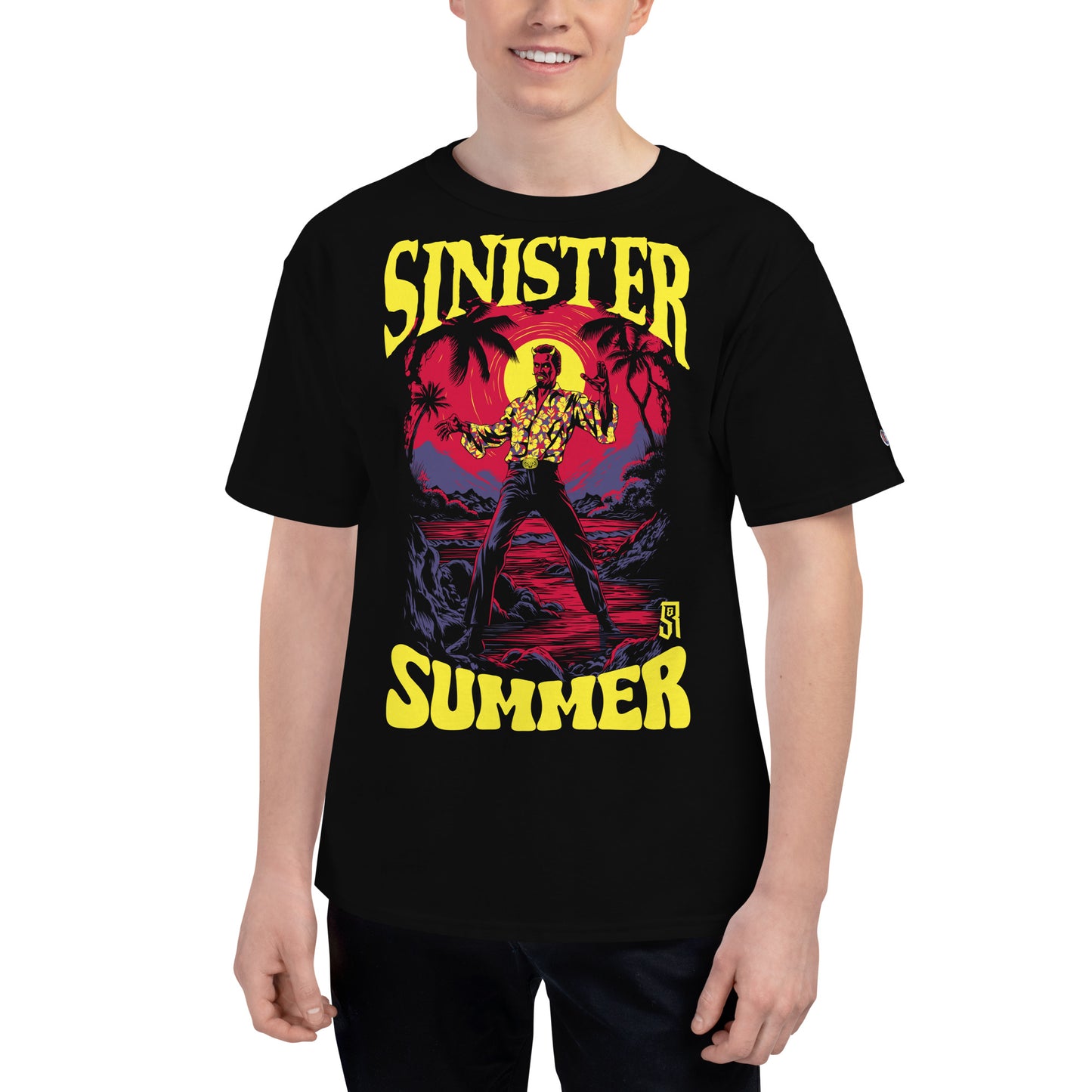 Sinister Summer Devil Men's Champion Relaxed Fit T-shirt