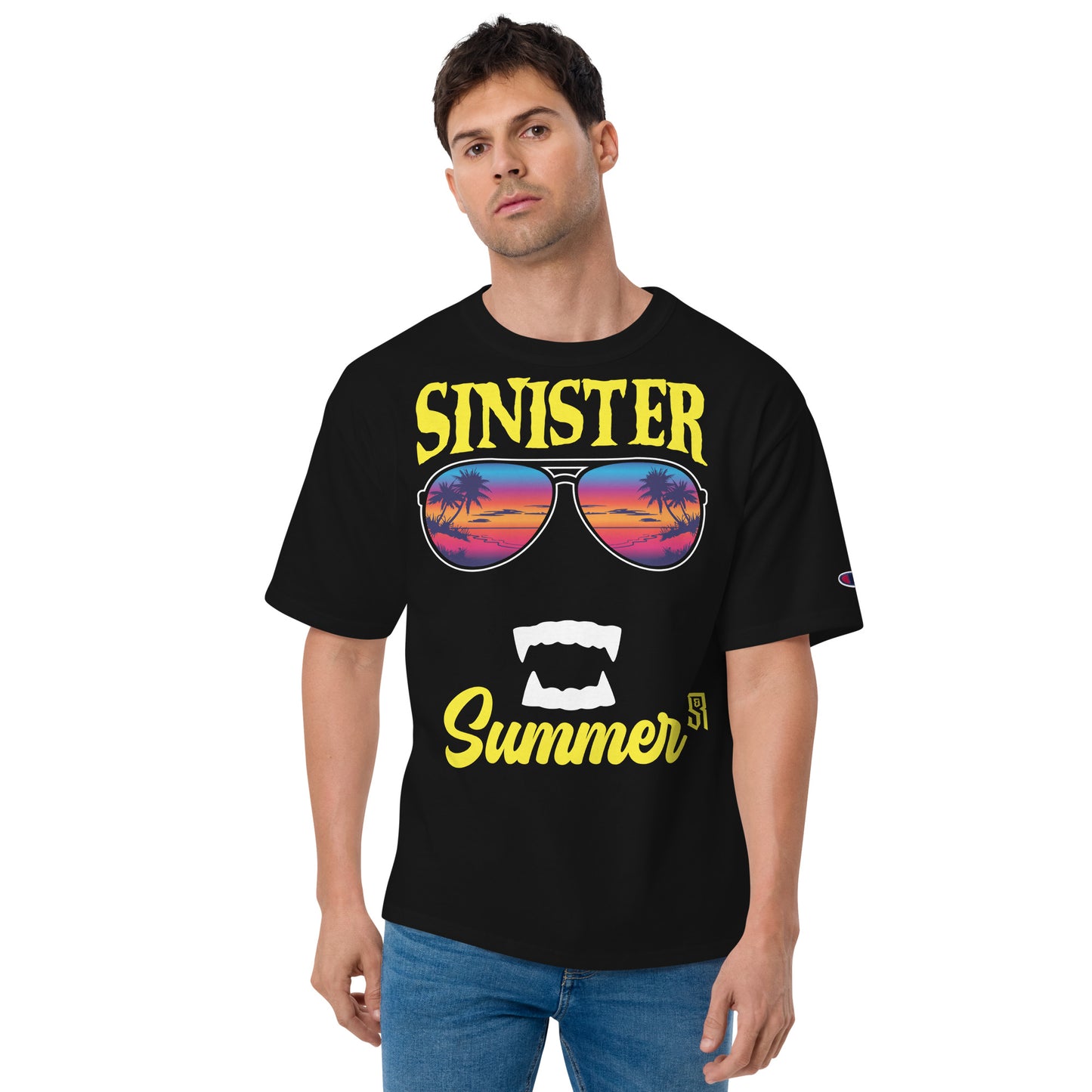 Sinister Summer Vampire Men's Champion Relaxed Fit T-shirt