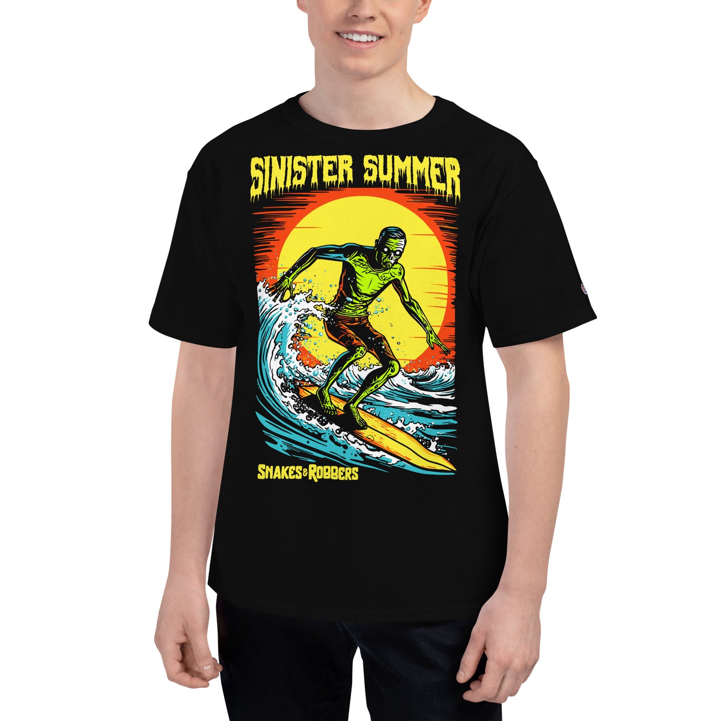 Sinister Summer Zombie Men's Champion Relaxed Fit T-shirt