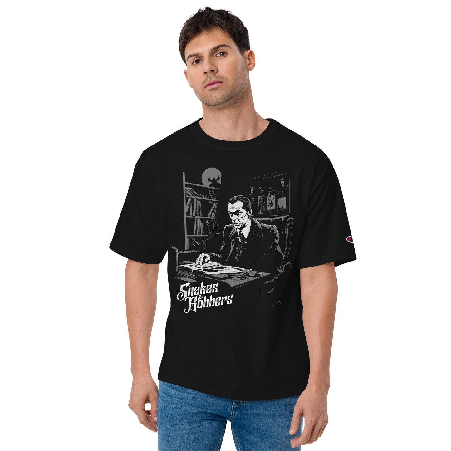 White Collar Dracula Men's Champion Relaxed Fit T-shirt