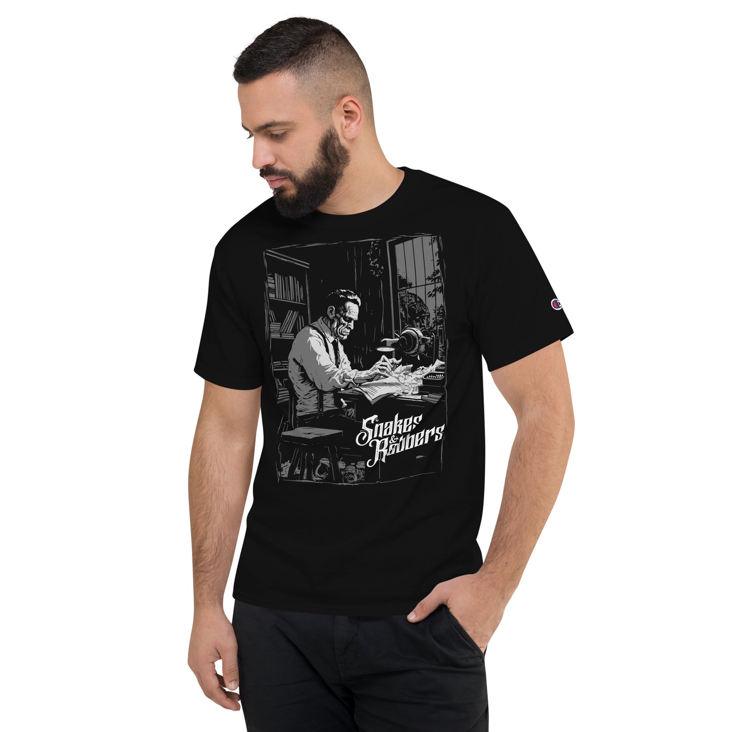 White Collar Frankenstein Men's Champion Relaxed Fit T-shirt