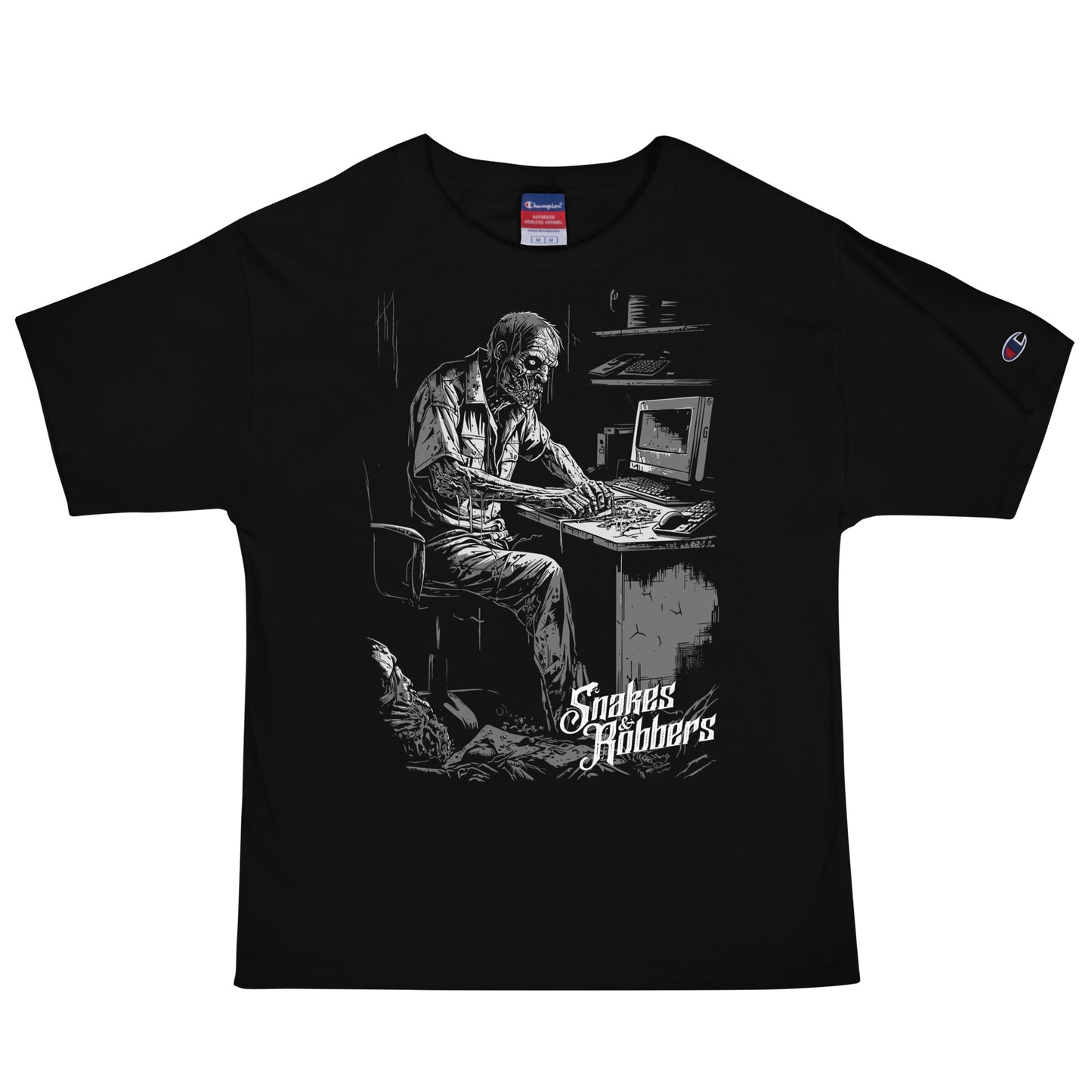 White Collar Zombie Men's Champion Relaxed Fit T-shirt