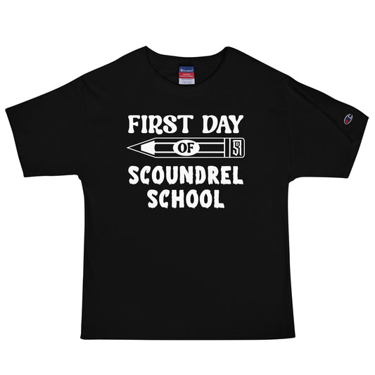 First Day of Scoundrel School Men's Champion Relaxed Fit T-shirt