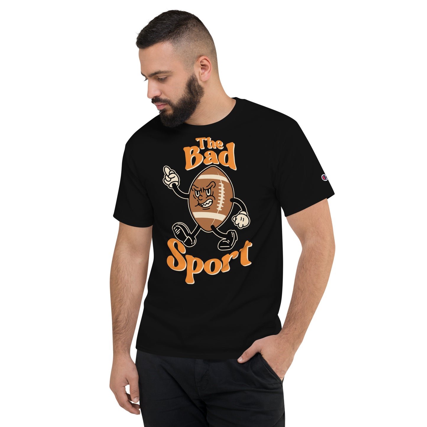 Football The Bad Sport Men's Champion Relaxed Fit T-shirt