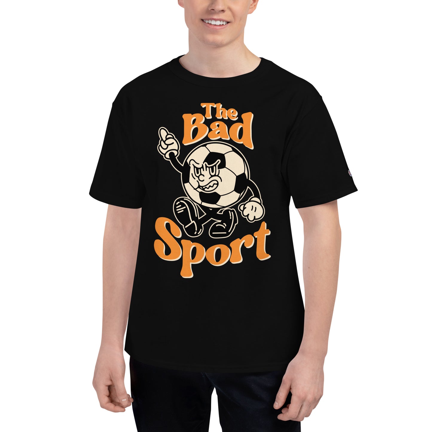 Soccer The Bad Sport Men's Champion Relaxed Fit T-shirt