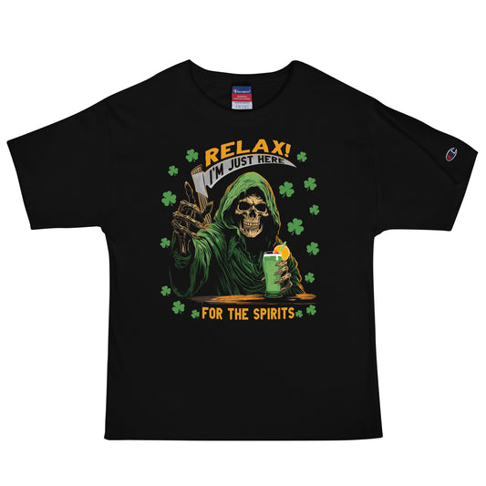 I'm just here for the Spirits Men's Champion Relaxed Fit T-shirt