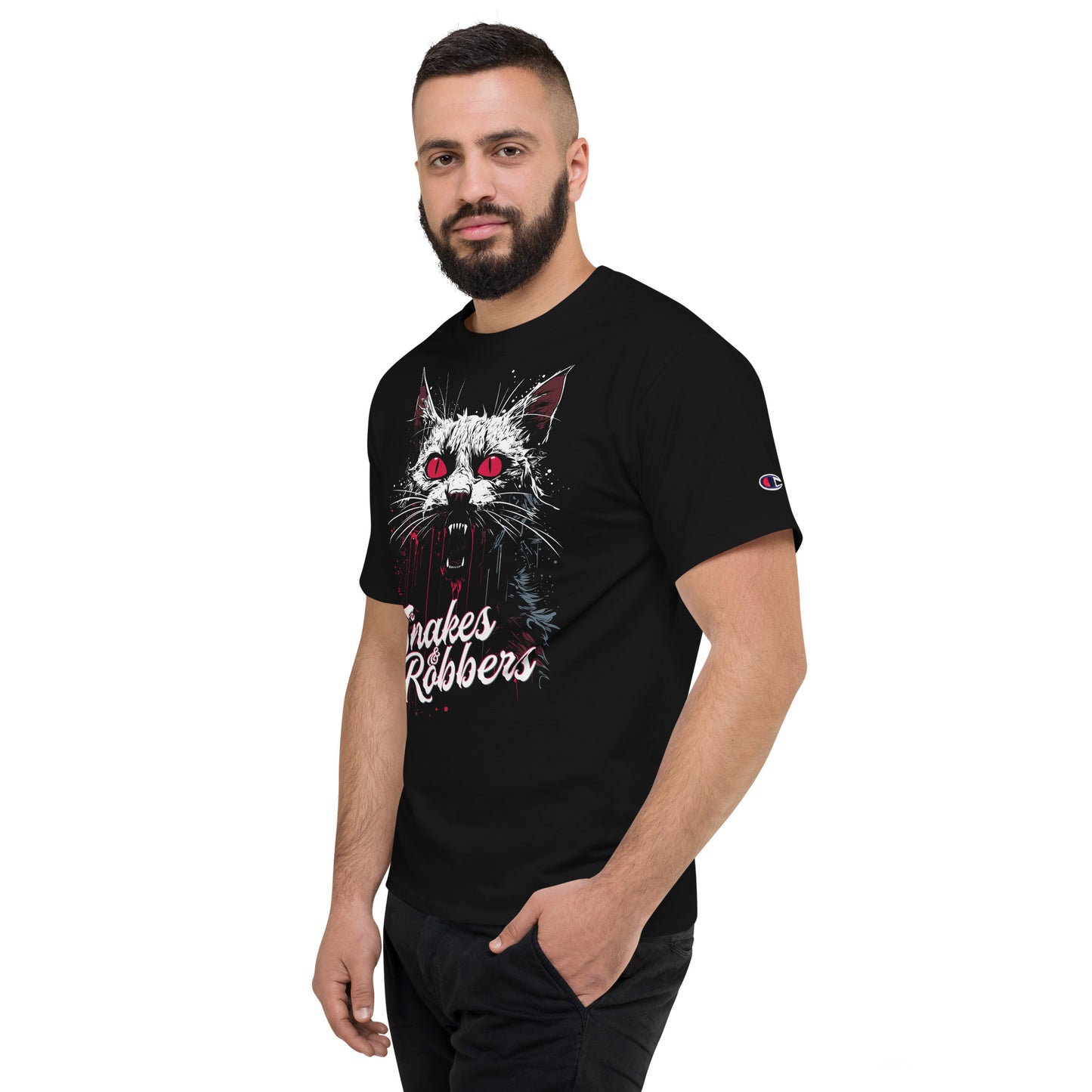 Scary Cat Men's Champion Relaxed Fit T-shirt