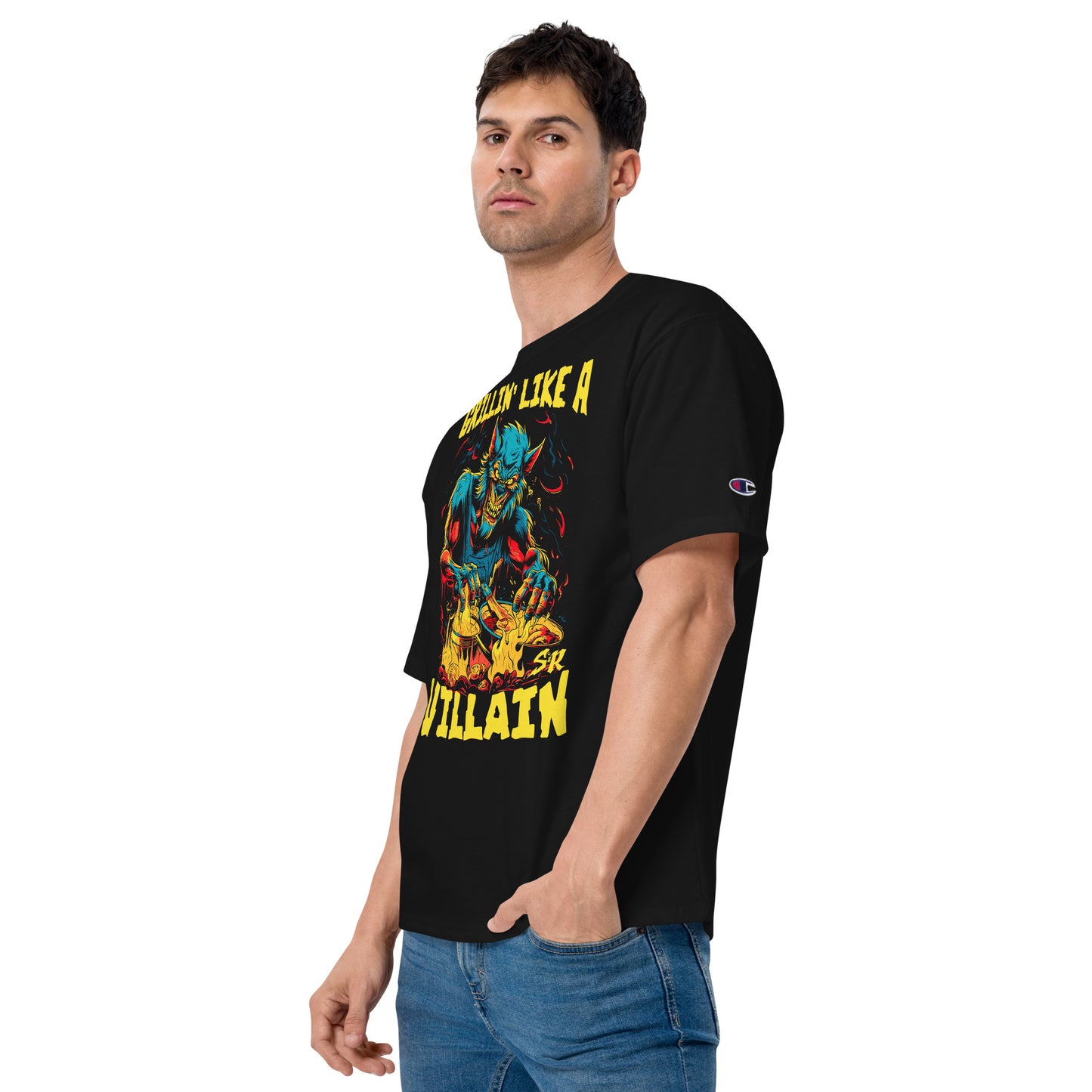 Grillin' like a Villain Werewolf Men's Champion Relaxed Fit T-shirt