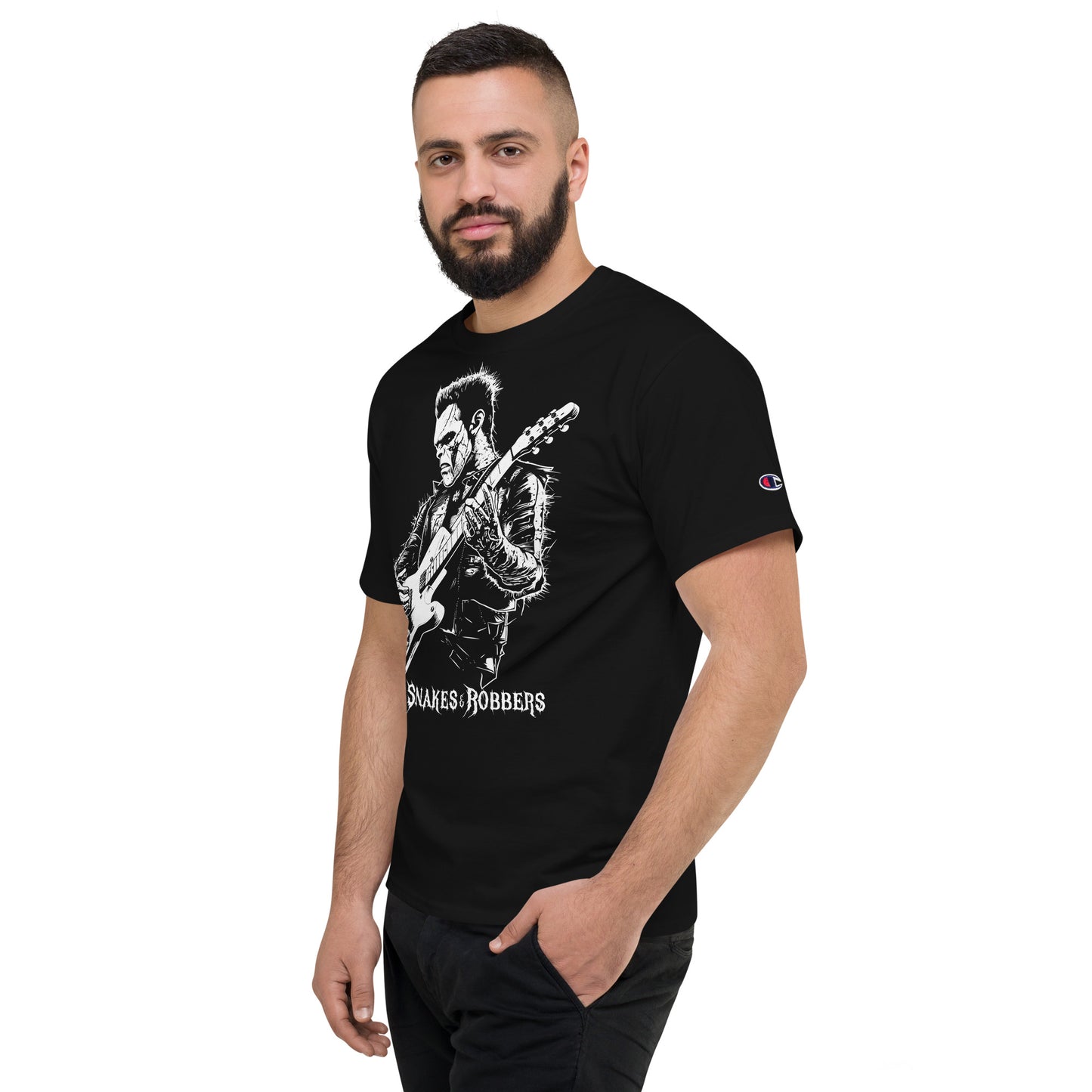 Rock Star Frankenstein Men's Champion Relaxed Fit T-shirt
