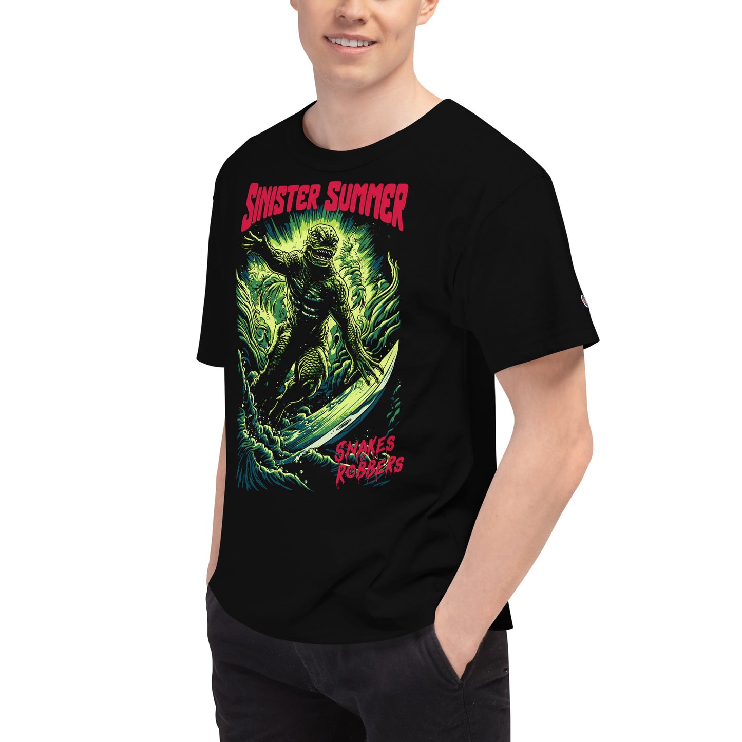 Sinister Summer Creature Men's Champion Relaxed Fit T-shirt