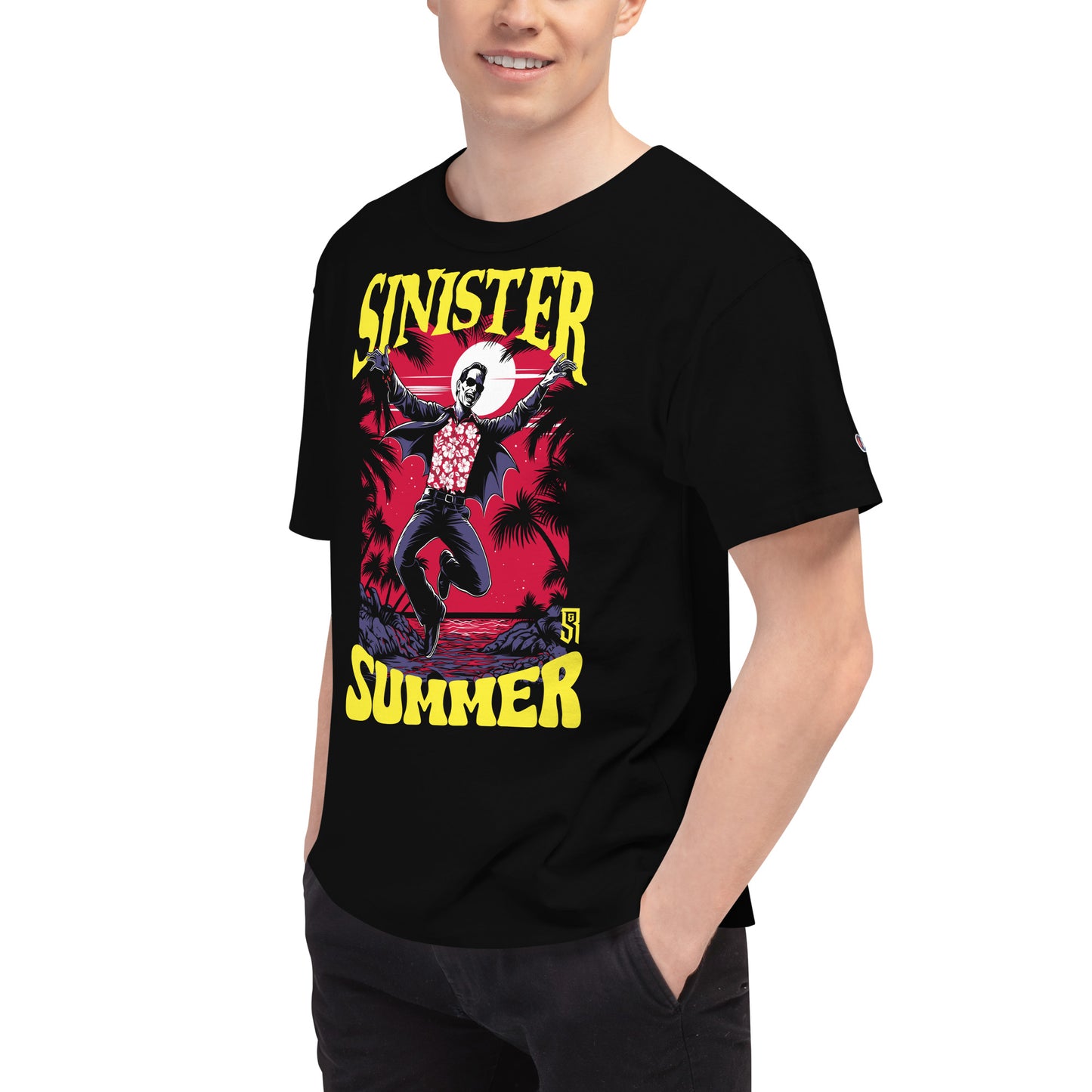 Sinister Summer Dracula Men's Champion Relaxed Fit T-shirt