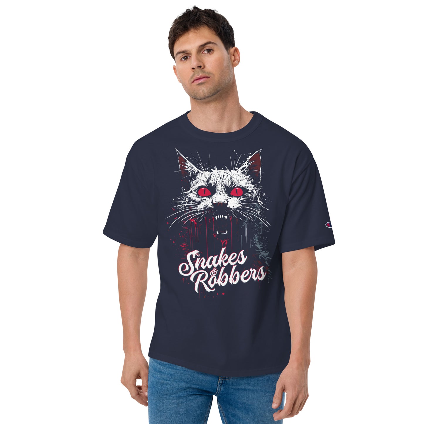 Scary Cat Men's Champion Relaxed Fit T-shirt