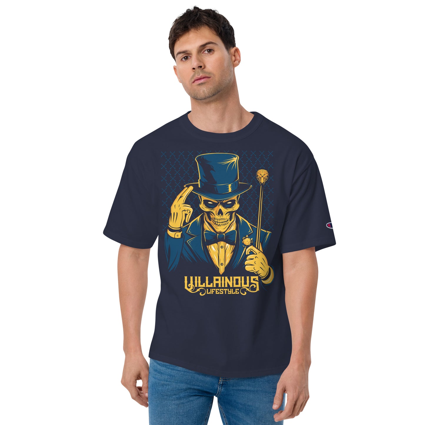 Villainous Lifestyle Skeleton Men's Champion Relaxed Fit T-shirt