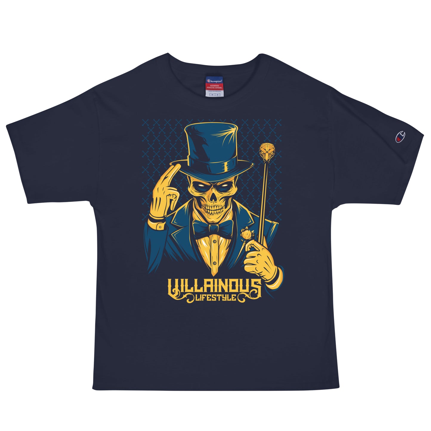 Villainous Lifestyle Skeleton Men's Champion Relaxed Fit T-shirt