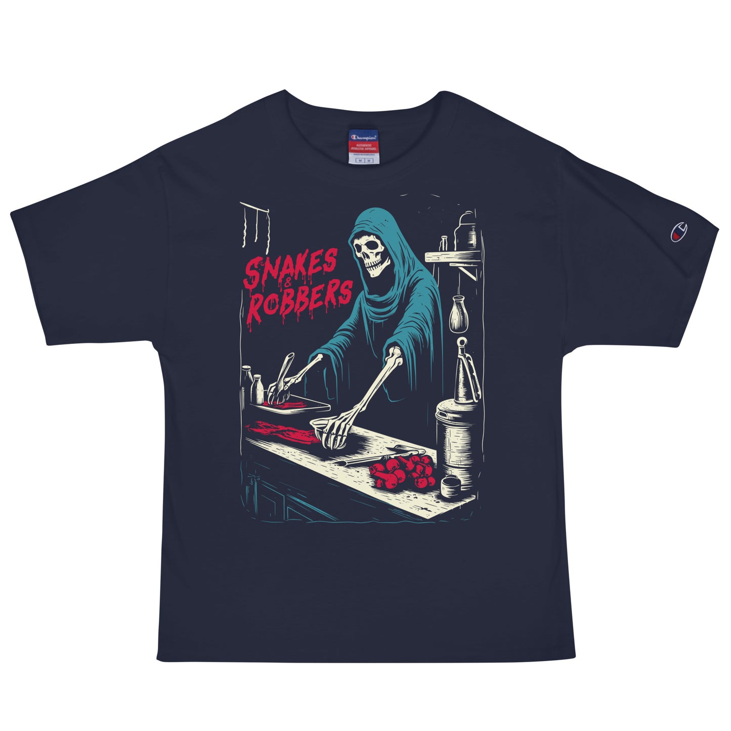 Butcher Shop Grim Reaper Men's Champion Relaxed Fit T-shirt