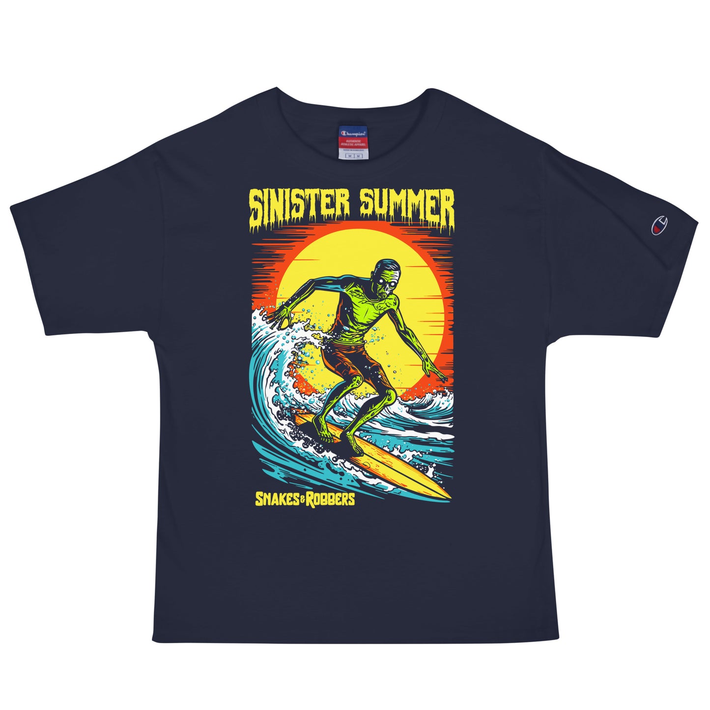 Sinister Summer Zombie Men's Champion Relaxed Fit T-shirt