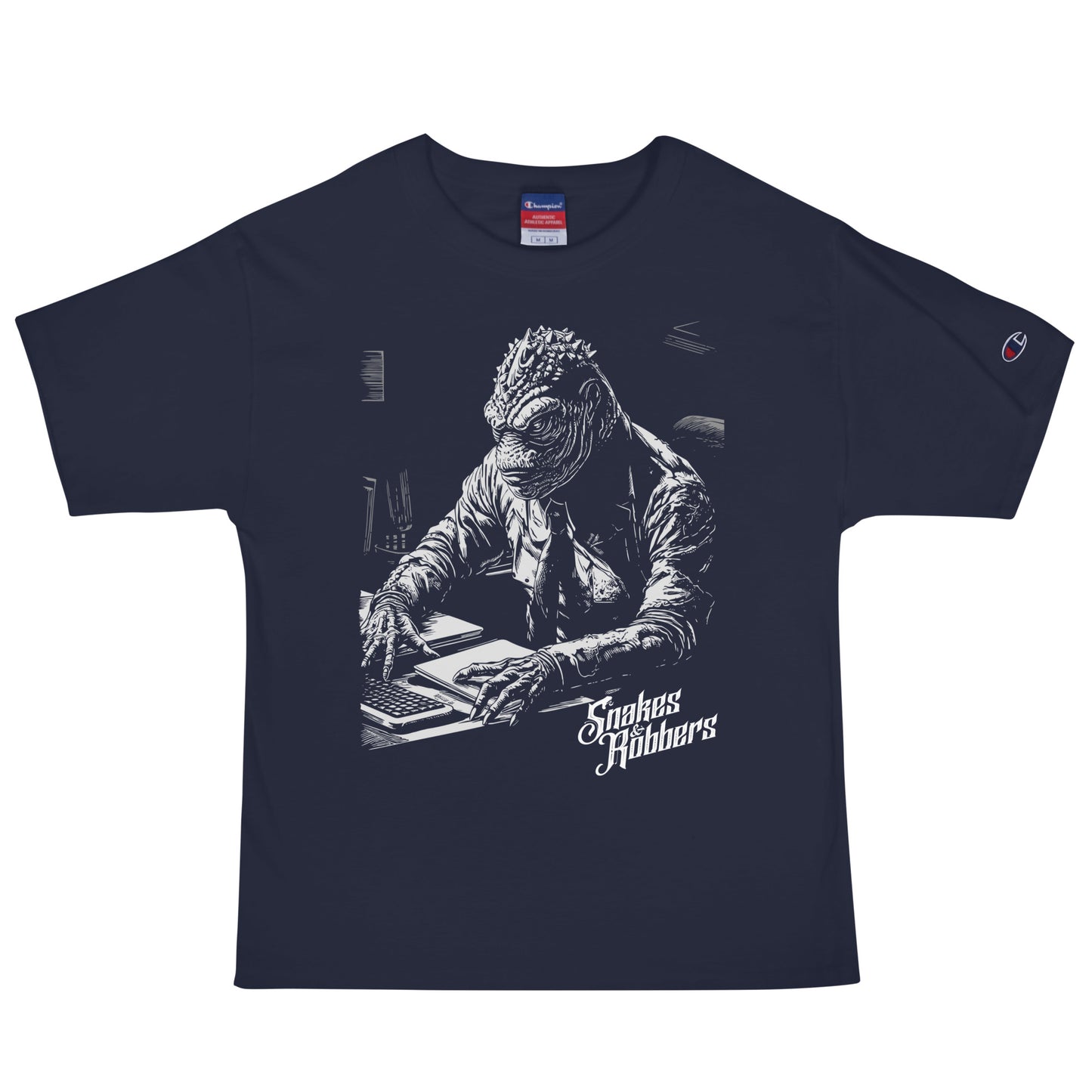 White Collar Creature Men's Champion Relaxed Fit T-shirt