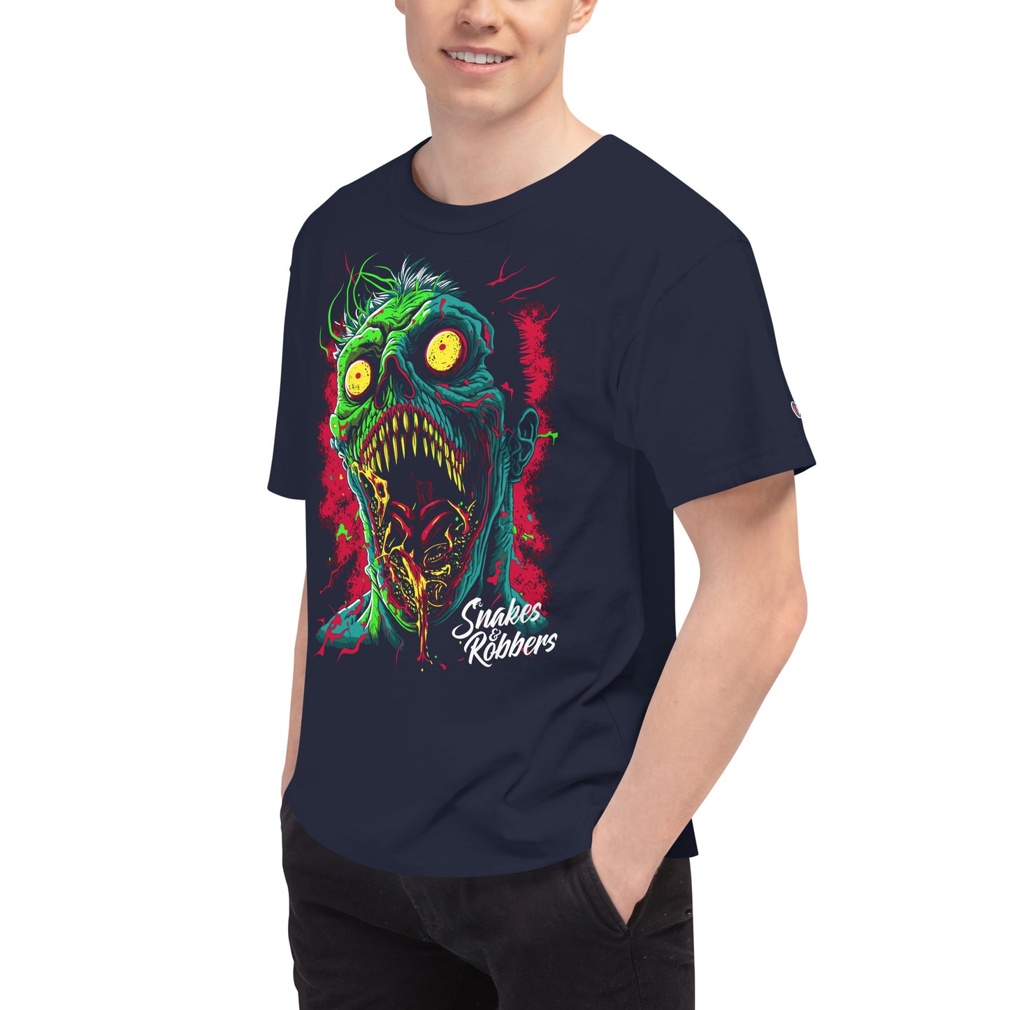 Psychedelic Zombie Men's Champion Relaxed Fit T-shirt