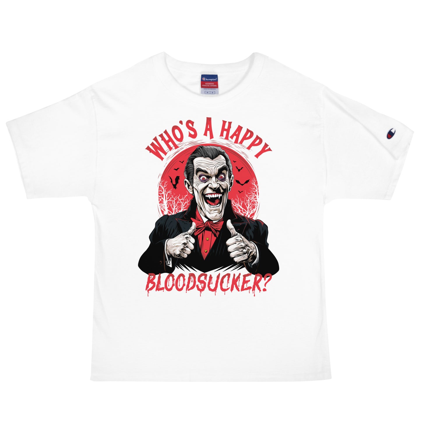 Who's a Happy Bloodsucker? Men's Champion Relaxed Fit T-shirt