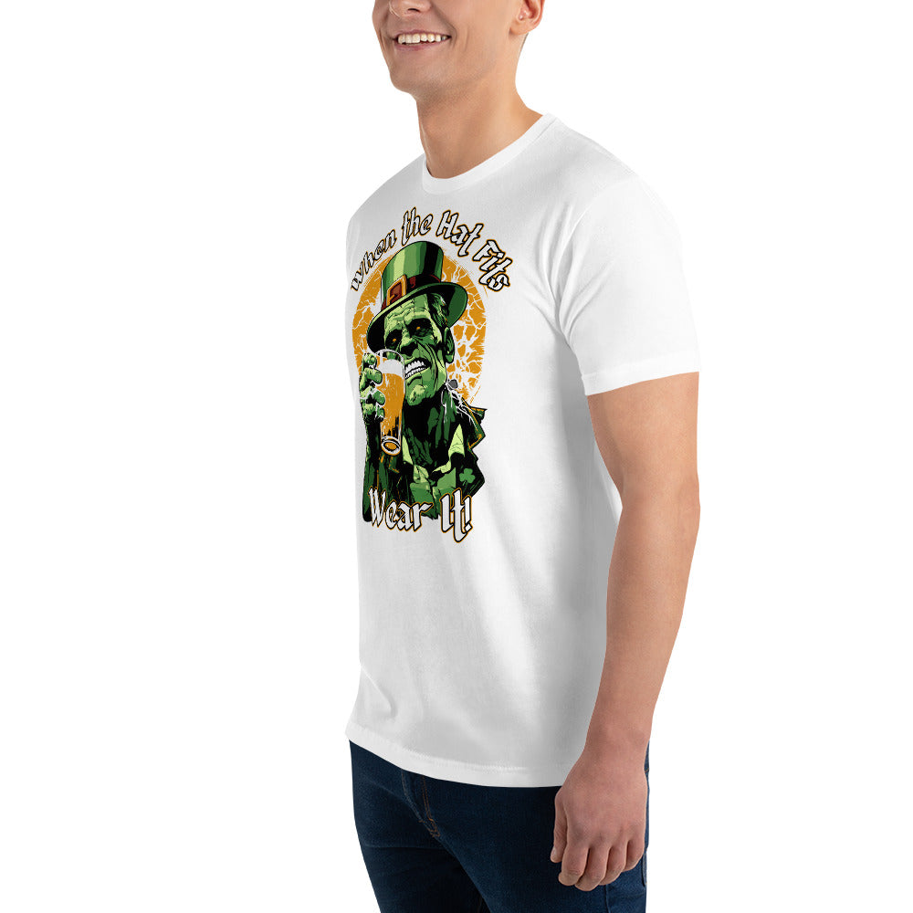 When the hat fits Men's Next Level Fitted T-Shirt