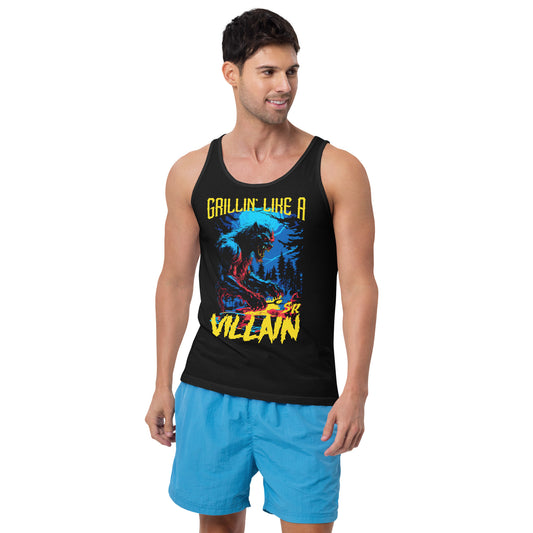 Grillin' like a Villain Werewolf Unisex Tank Top