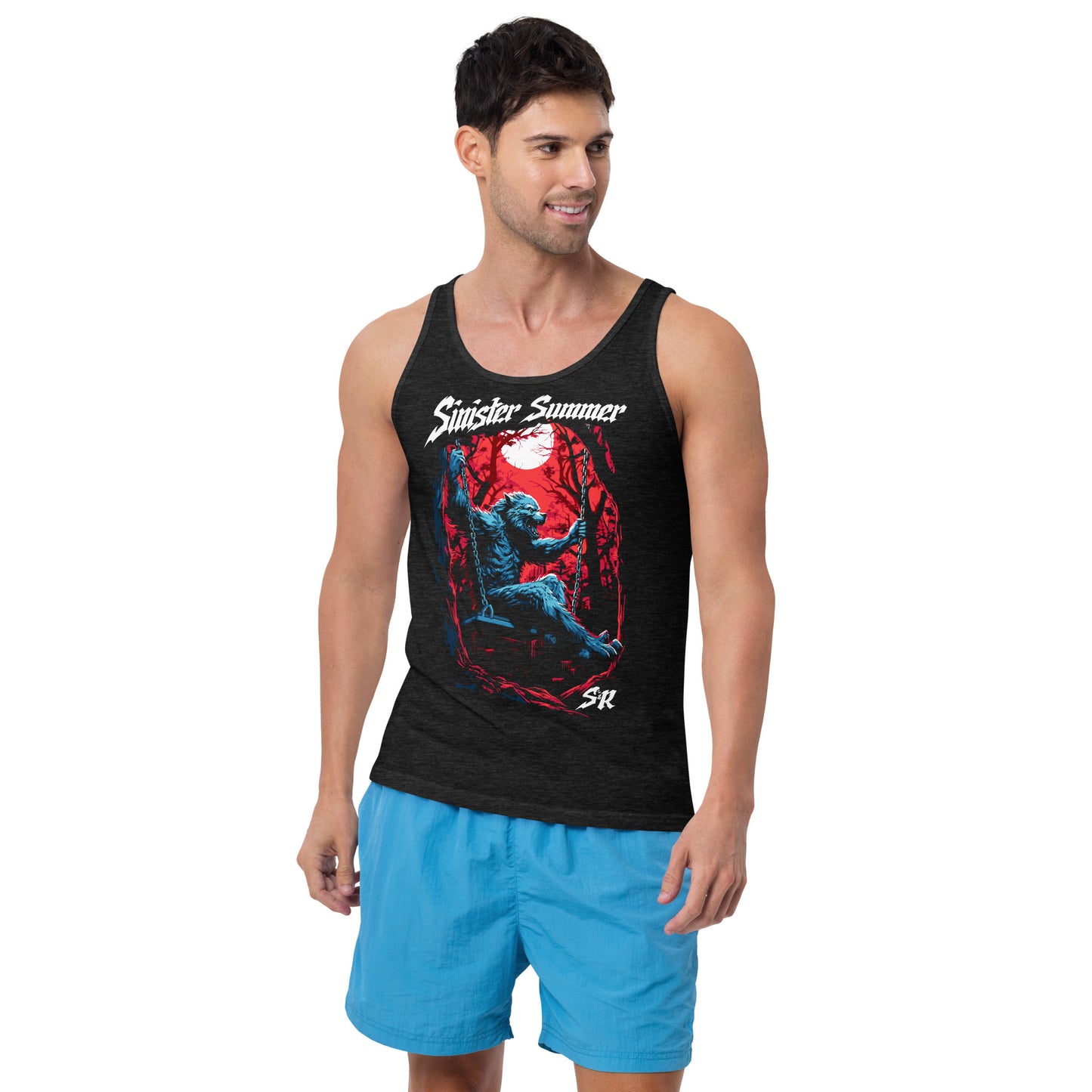 Sinister Summer Werewolf Unisex Tank Top