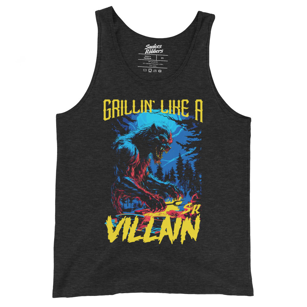 Grillin' like a Villain Werewolf Unisex Tank Top