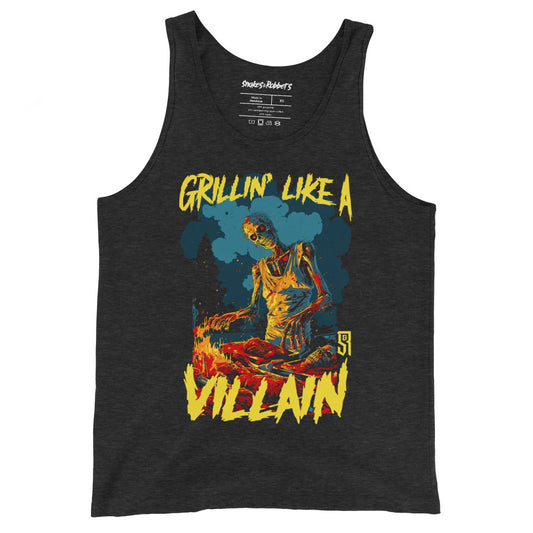 Grillin' like a Villain Zombie Unisex Tank Top