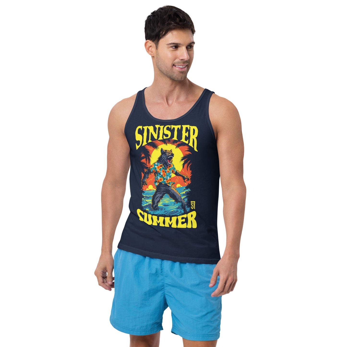 Sinister Summer Werewolf Unisex Tank Top