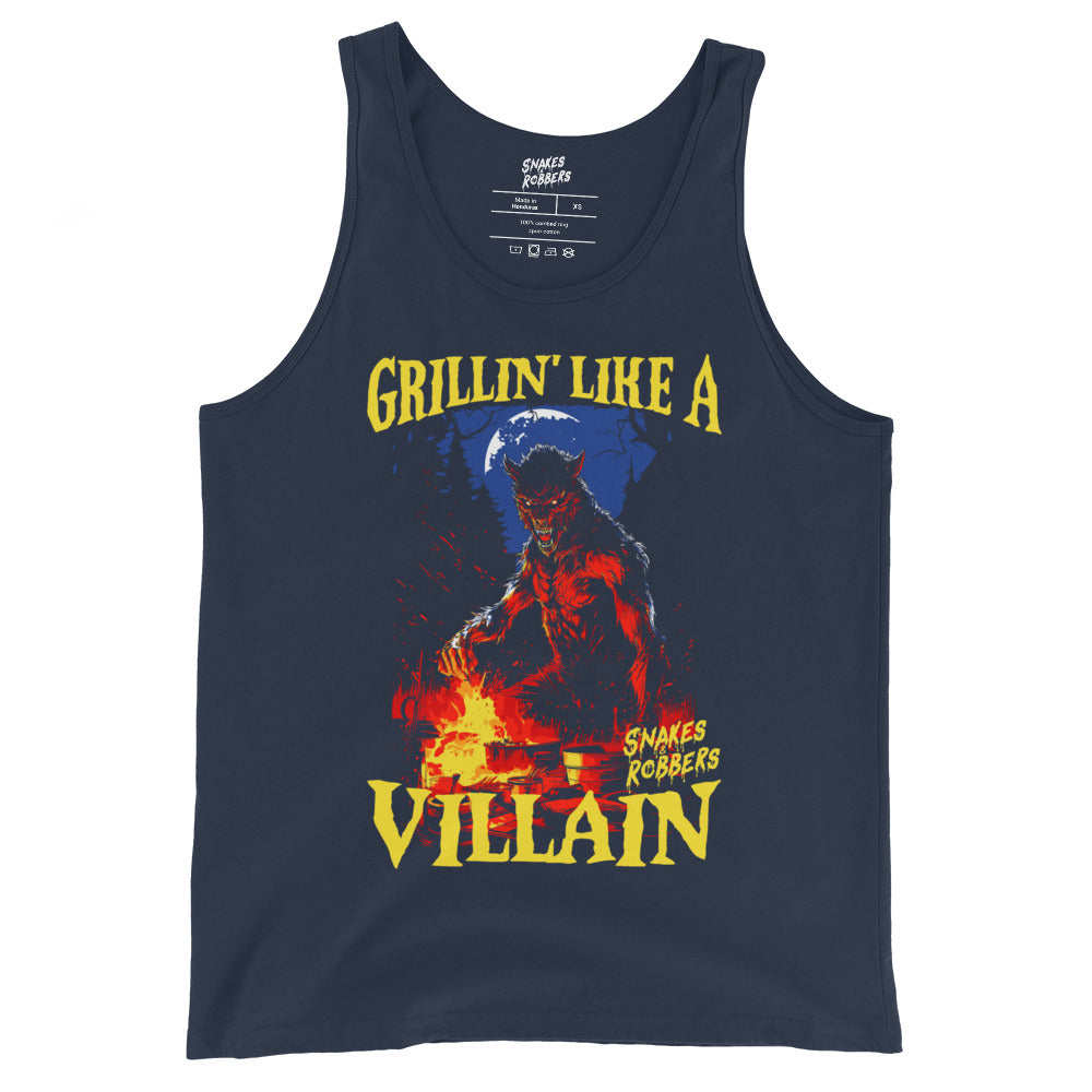 Grillin' like a Villain Werewolf Unisex Tank Top