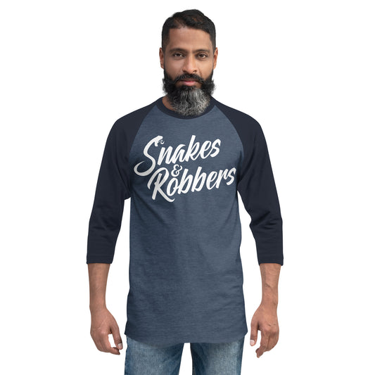 Snakes & Robbers 3/4 sleeve raglan shirt