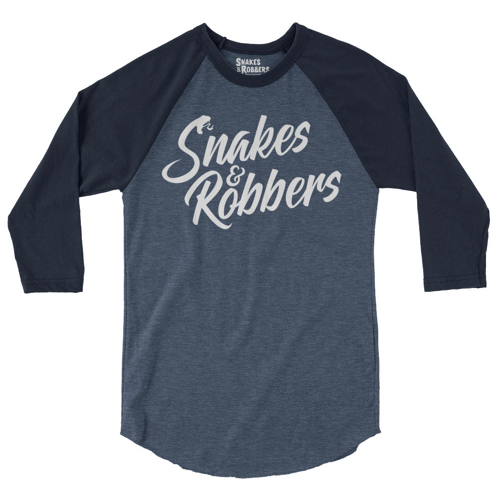 Snakes & Robbers 3/4 sleeve raglan shirt