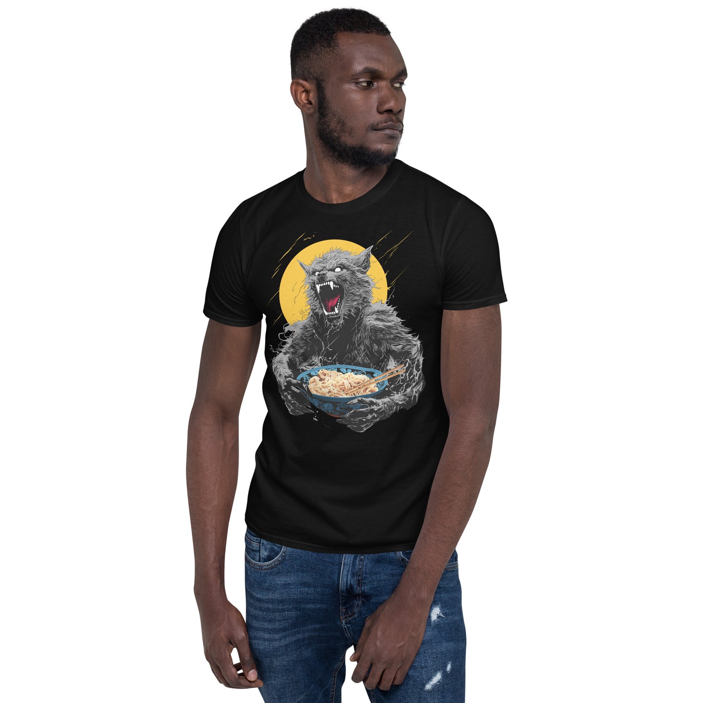 Ramen Wolf Gildan Softstyle Unisex T-Shirt
