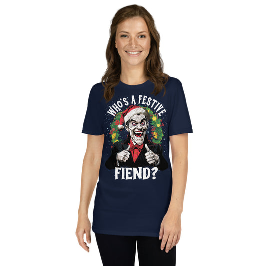Who's a Festive Fiend? Gildan Softstyle Unisex T-Shirt